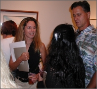 Tracy, Mel and Matt at Portrait Show Opening